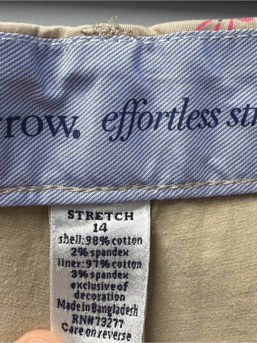 croft & barrow Beige Skort with Pink Flamingo Print - Picture 5 of 11